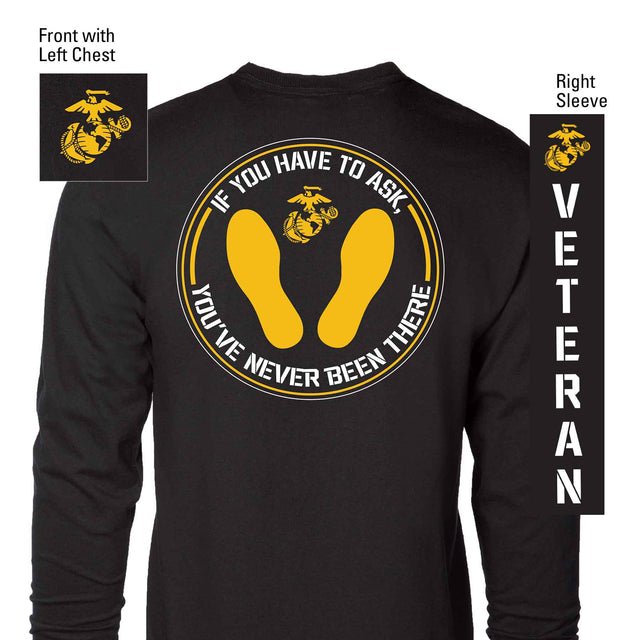 Marines Yellow Footprints Long Sleeve - SGT GRIT