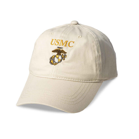 USMC Eagle, Globe, and Anchor Hat- Khaki - SGT GRIT