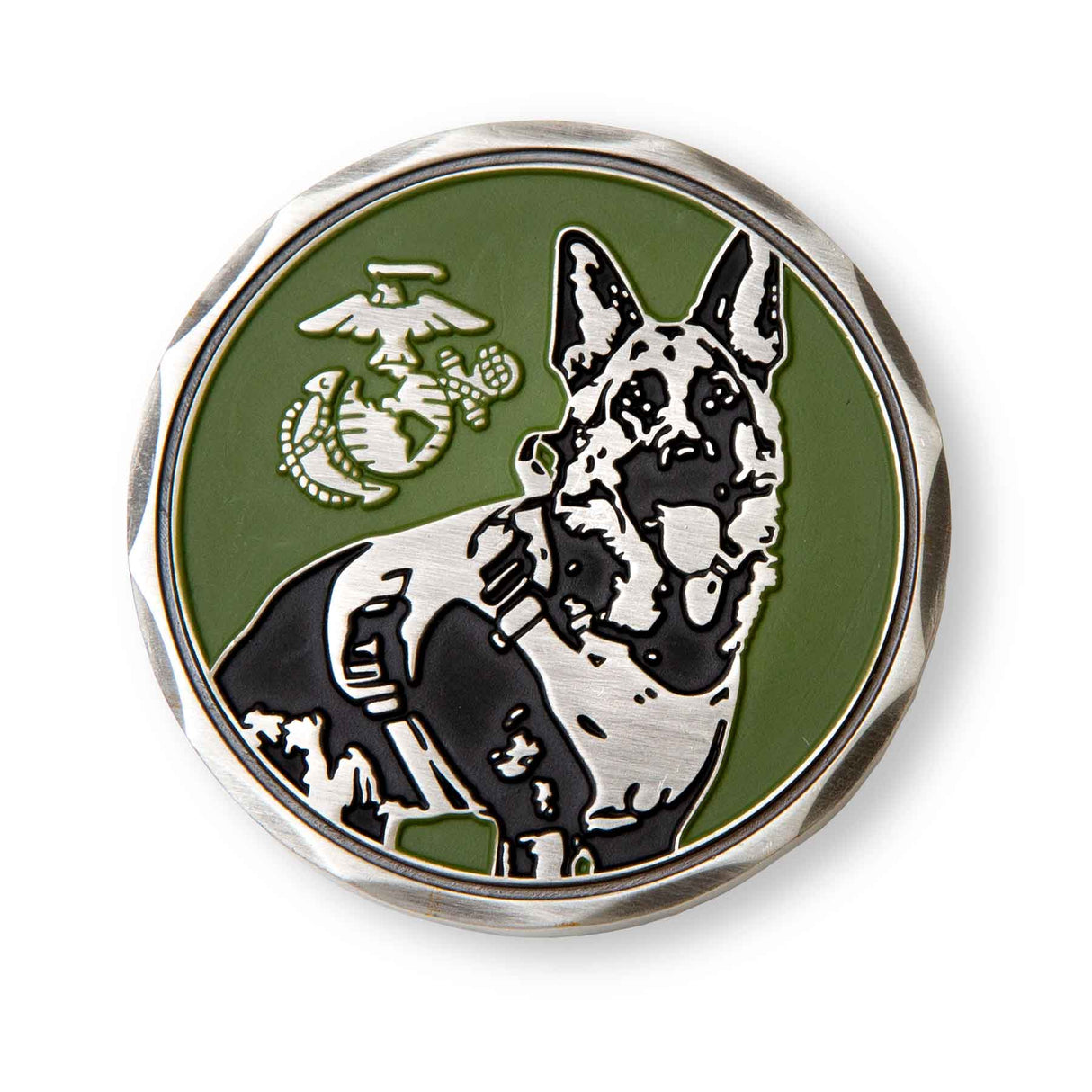 USMC German Shepherd Challenge Coin - SGT GRIT