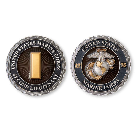 USMC Second Lieutenant Rank Challenge Coin - SGT GRIT