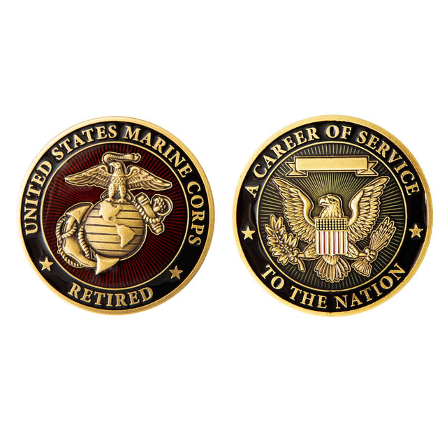 USMC A Career of Service To The Nation Challenge Coin - SGT GRIT