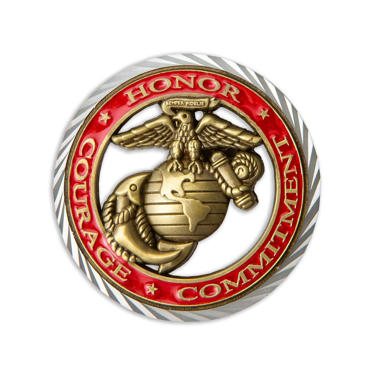 USMC Core Values Challenge Coin - SGT GRIT