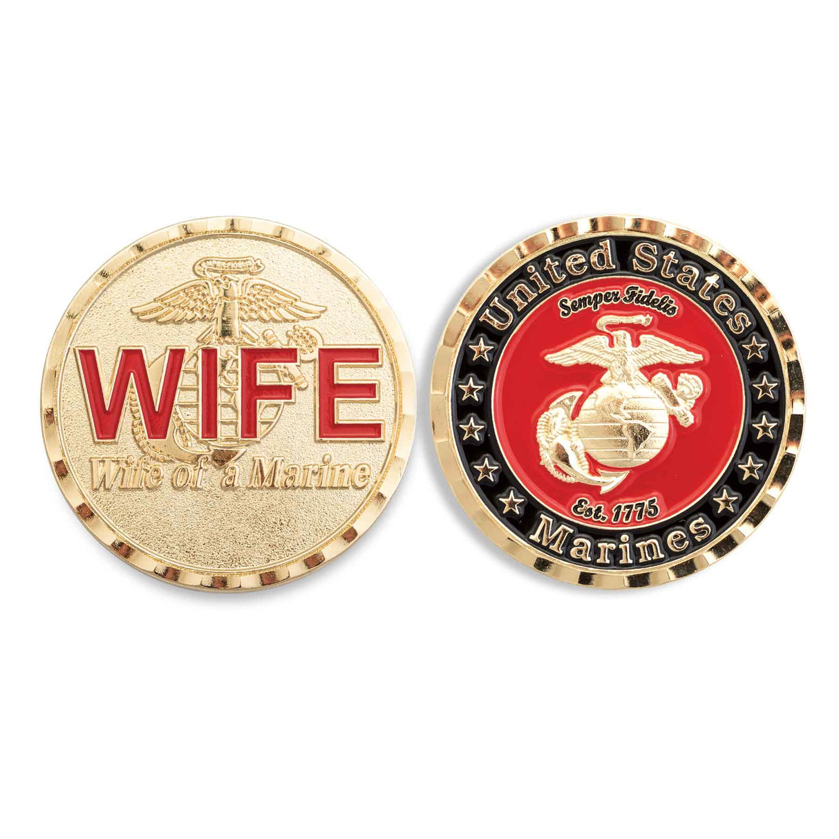 Wife of a Marine Challenge Coin - SGT GRIT