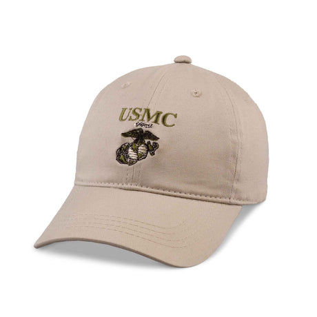 USMC Eagle, Globe, and Anchor Hat- Personalized- Khaki - SGT GRIT