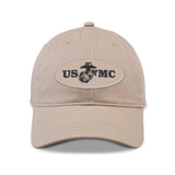 USMC Eagle, Globe, and Anchor Patch Hat- Khaki - SGT GRIT