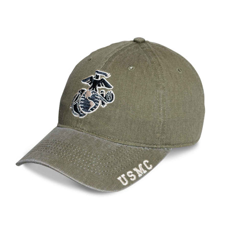 Eagle, Globe, and Anchor USMC Hat – OD Green - SGT GRIT