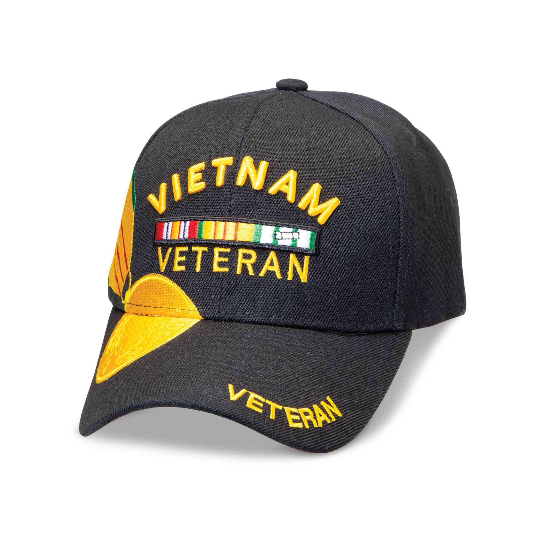 Vietnam Veterans Ribbon top Marching Along Together Again Trucker Mesh Hat Snapback