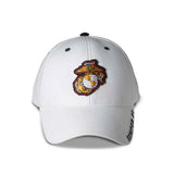 USMC Veteran Choose Your Rank Hat - White - SGT GRIT