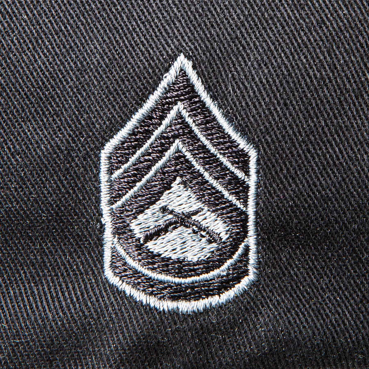 Marine Corps MOS Embroidered Cover - Black with Gray - SGT GRIT