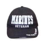 Marines Veteran Hat-Personalized- Black - SGT GRIT