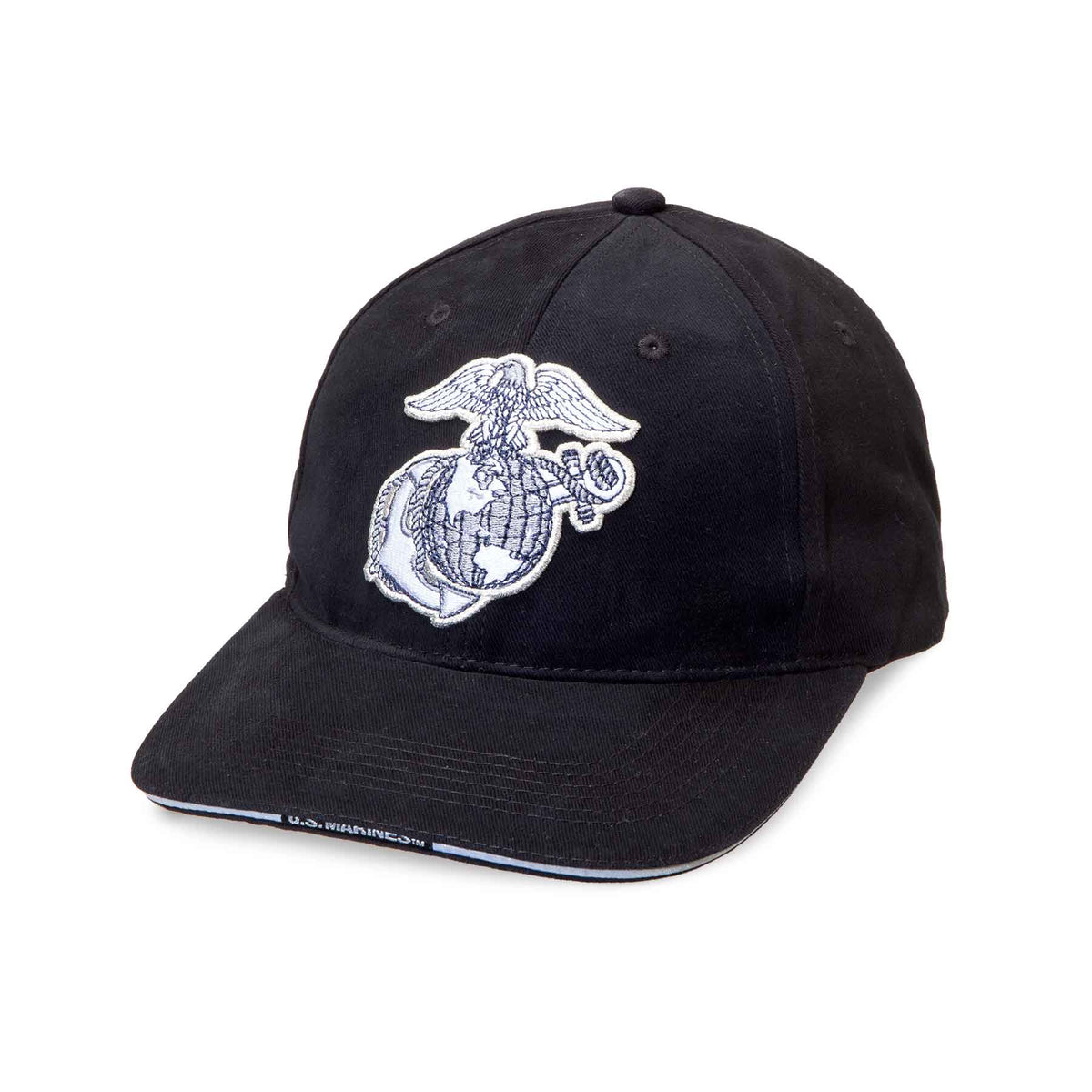 Eagle, Globe, and Anchor Hat- Black and White — SGT GRIT