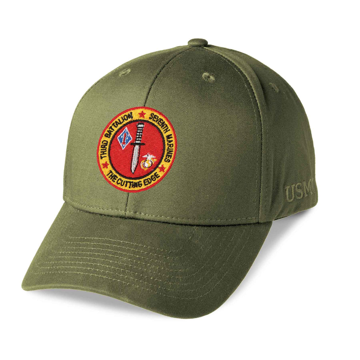 3rd Battalion 7th Marines Embroidered Cover - SGT GRIT