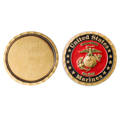 Marine Corps Personalized Challenge Coin - SGT GRIT