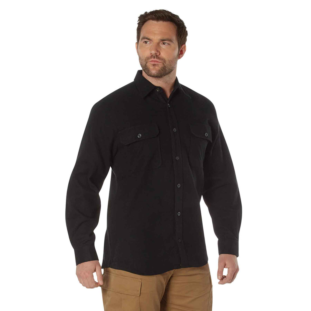 Extra Heavyweight Flannel Shirt- Black – SGT GRIT