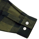 Extra Heavyweight Flannel Shirt- OD Green Plaid - SGT GRIT