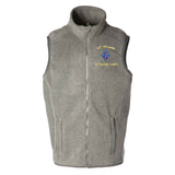 Guadalcanal 1st Marine Division Embroidered Fleece Vest - SGT GRIT