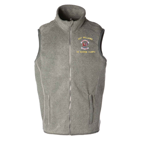 3rd Battalion 1st Marines Embroidered Fleece Vest - SGT GRIT