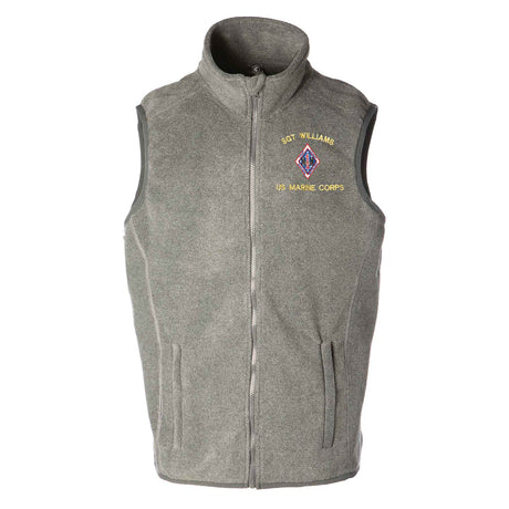 1st Combat Engineer Battalion Embroidered Fleece Vest - SGT GRIT