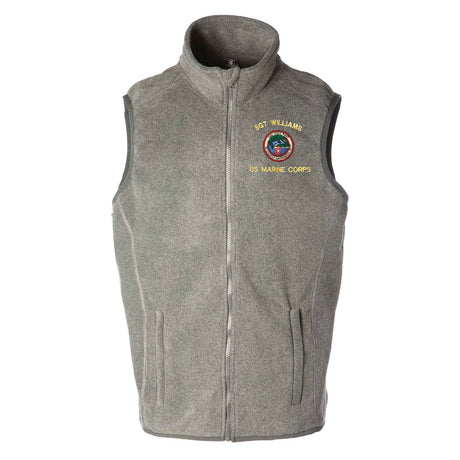 2nd Amphibious Assault Bn Embroidered Fleece Vest - SGT GRIT