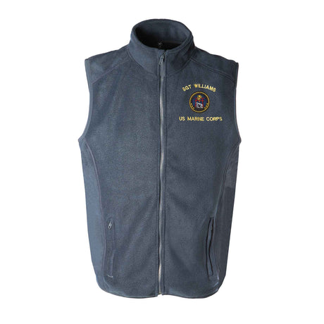 Marine Corps Security Force Embroidered Fleece Vest - SGT GRIT