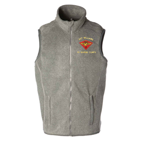 1st Marine Air Wing Embroidered Fleece Vest - SGT GRIT
