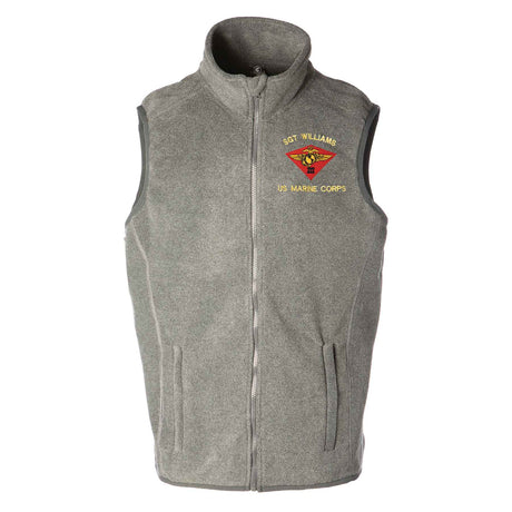 3rd Marine Air Wing Embroidered Fleece Vest - SGT GRIT