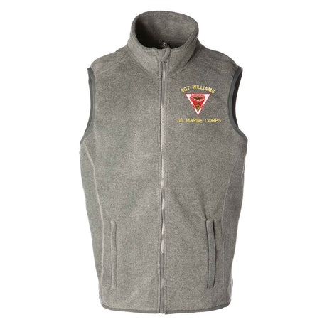 MCAS Kaneohe Bay Embroidered Fleece Vest - SGT GRIT