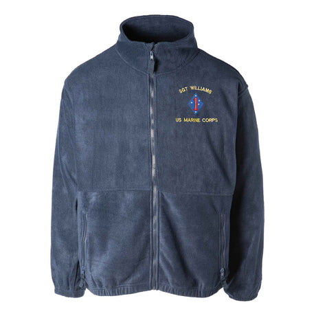 Guadalcanal 1st Marine Division Embroidered Fleece Full Zip - SGT GRIT