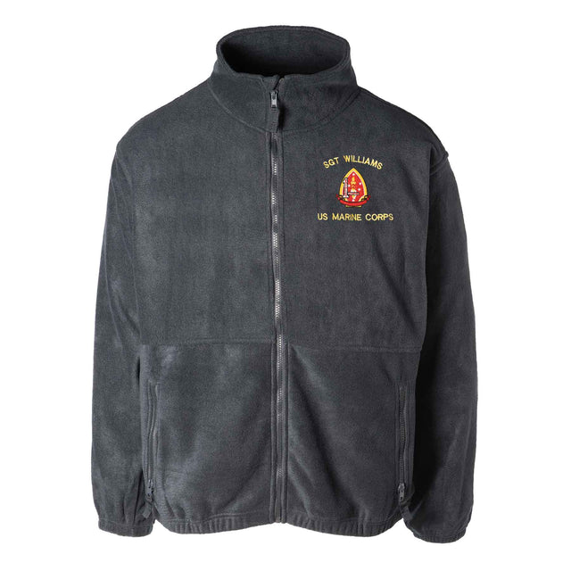 1st Battalion 2nd Marines Embroidered Fleece Full Zip - SGT GRIT