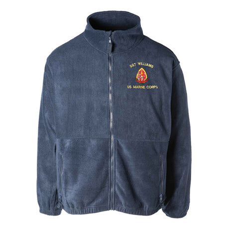 1st Battalion 2nd Marines Embroidered Fleece Full Zip - SGT GRIT