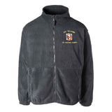 1st Battalion 6th Marines Embroidered Fleece Full Zip - SGT GRIT