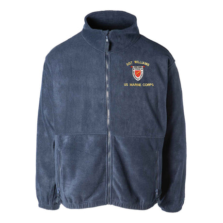 1st Battalion 7th Marines Embroidered Fleece Full Zip - SGT GRIT