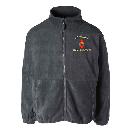 1st Battalion 8th Marines Embroidered Fleece Full Zip - SGT GRIT