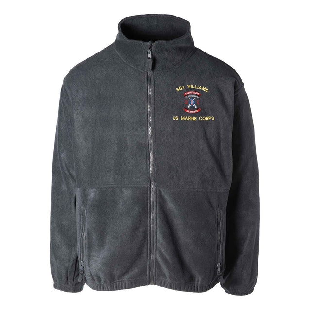 2nd Battalion 1st Marines Embroidered Fleece Full Zip - SGT GRIT