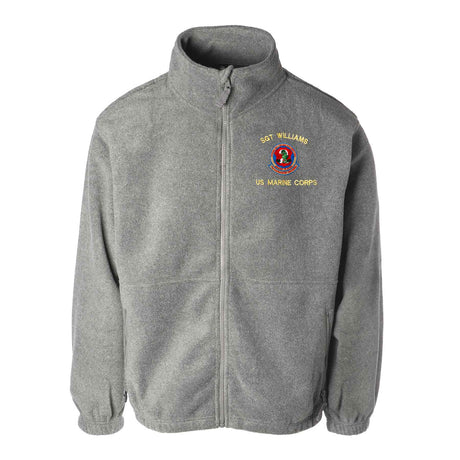 2nd Battalion 4th Marines Embroidered Fleece Full Zip - SGT GRIT
