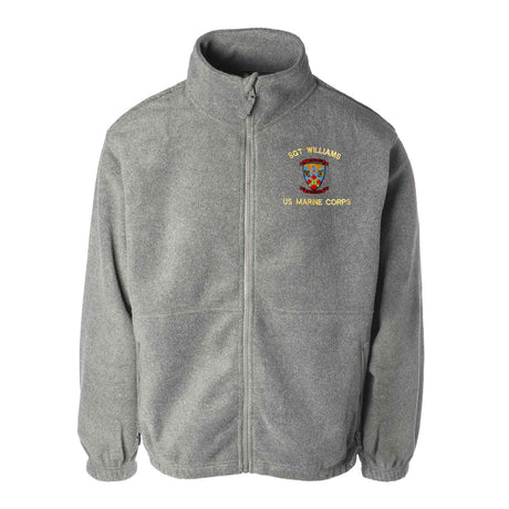 2nd Battalion 5th Marines Embroidered Fleece Full Zip - SGT GRIT