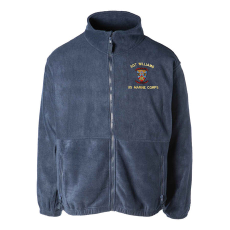 2nd Battalion 5th Marines Embroidered Fleece Full Zip - SGT GRIT