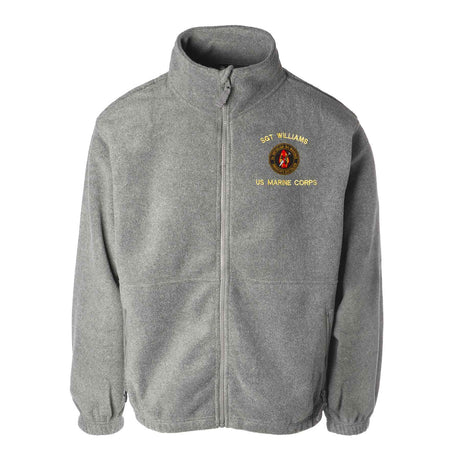 2nd Battalion 8th Marines Embroidered Fleece Full Zip - SGT GRIT