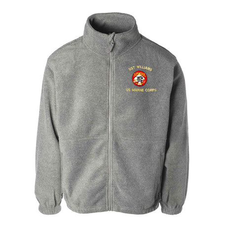 2nd Tank Battalion Embroidered Fleece Full Zip - SGT GRIT