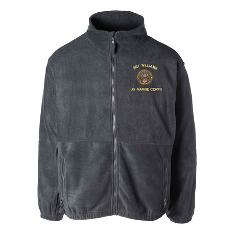 1st LAR Battalion Embroidered Fleece Full Zip - SGT GRIT