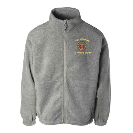 1st LAR Battalion Embroidered Fleece Full Zip - SGT GRIT