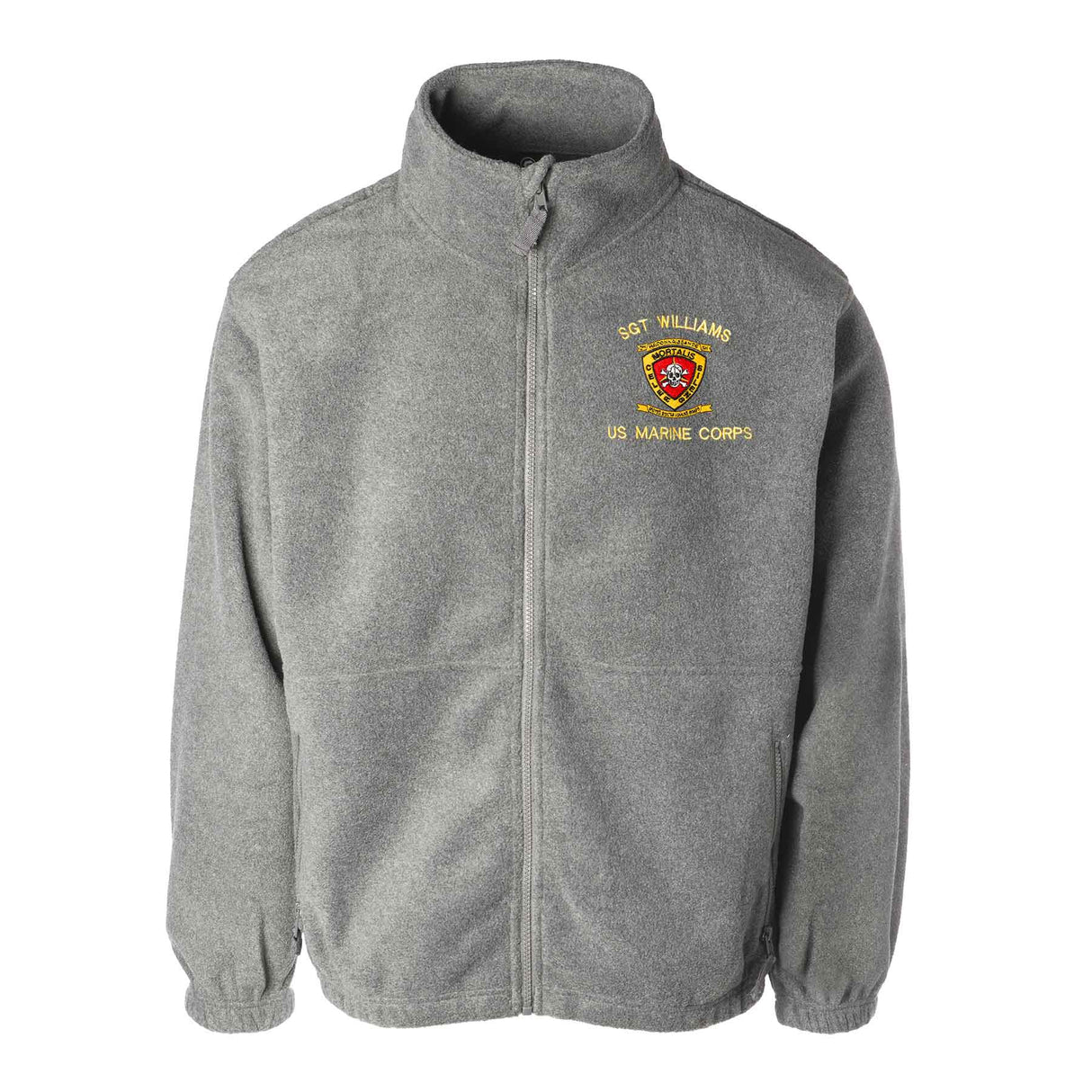 3rd Recon Battalion Embroidered Fleece Full Zip - SGT GRIT