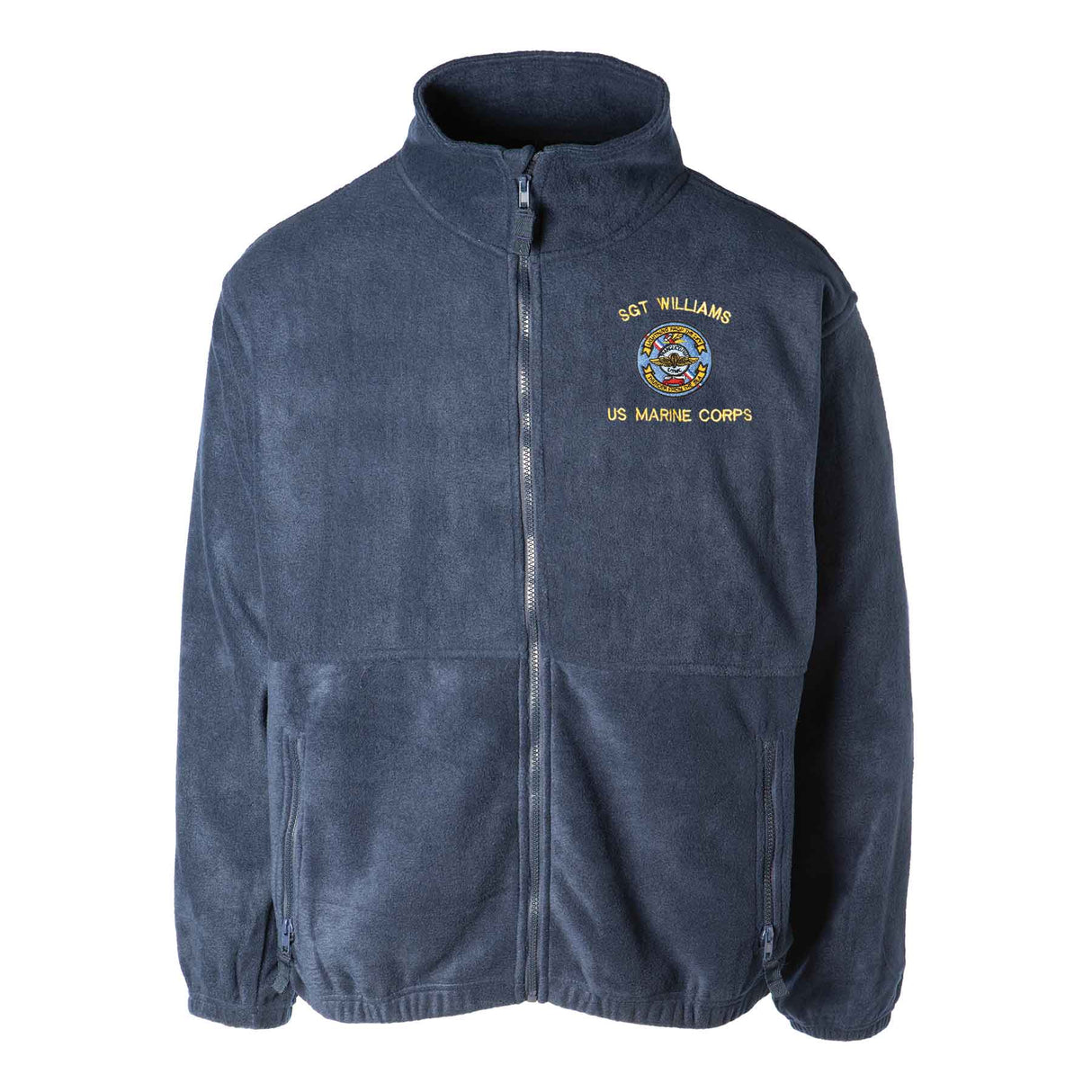 2D Anglico FMF Embroidered Fleece Full Zip - SGT GRIT