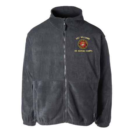 Quantico Virginia Embroidered Fleece Full Zip - SGT GRIT