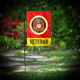 USMC Veteran Garden Flag - SGT GRIT