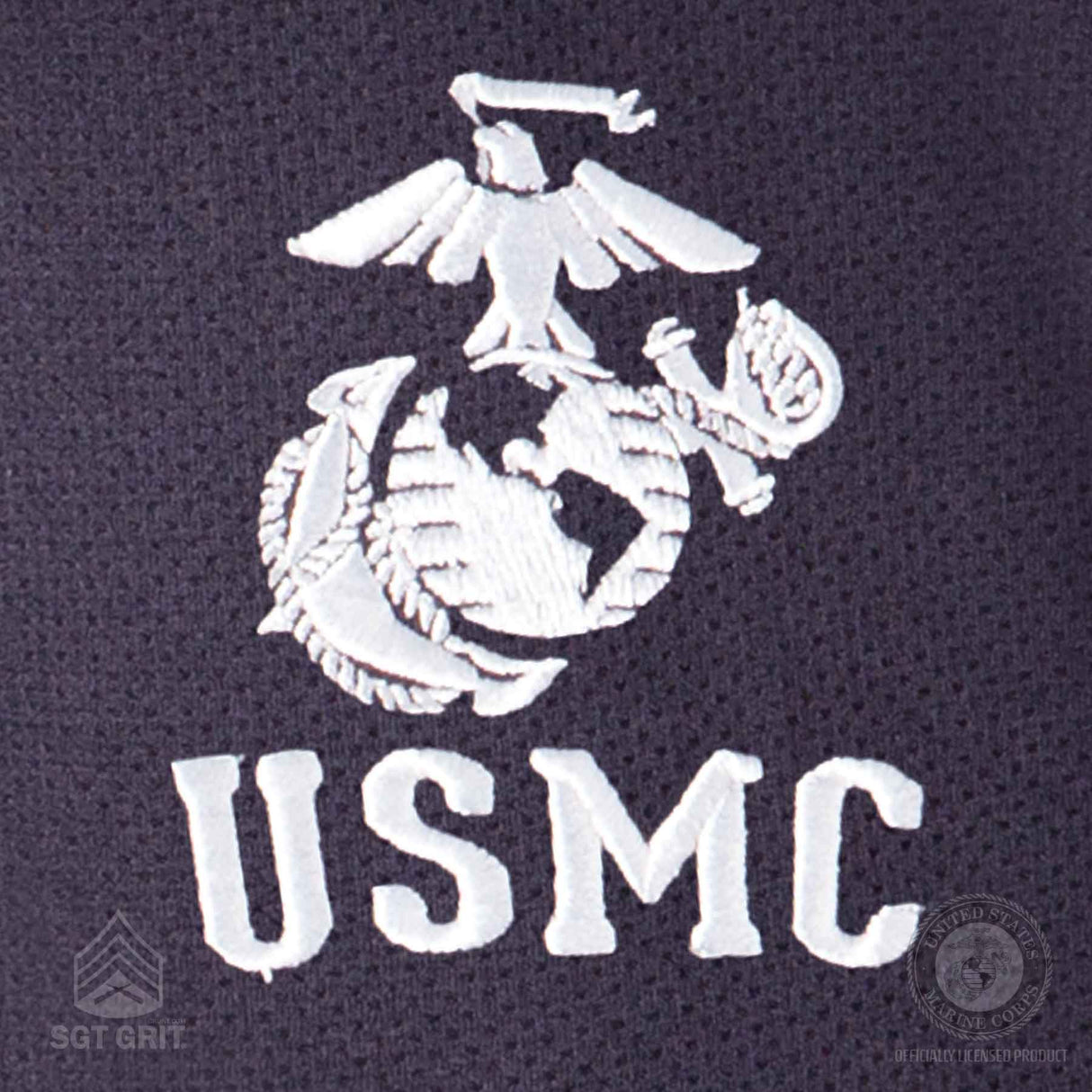 EGA USMC Performance Polo – Navy - SGT GRIT