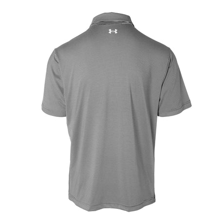 USMC Under Armour Stripe Polo- Black - SGT GRIT