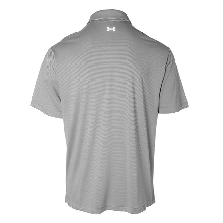 USMC Under Armour Stripe Polo- Gray - SGT GRIT