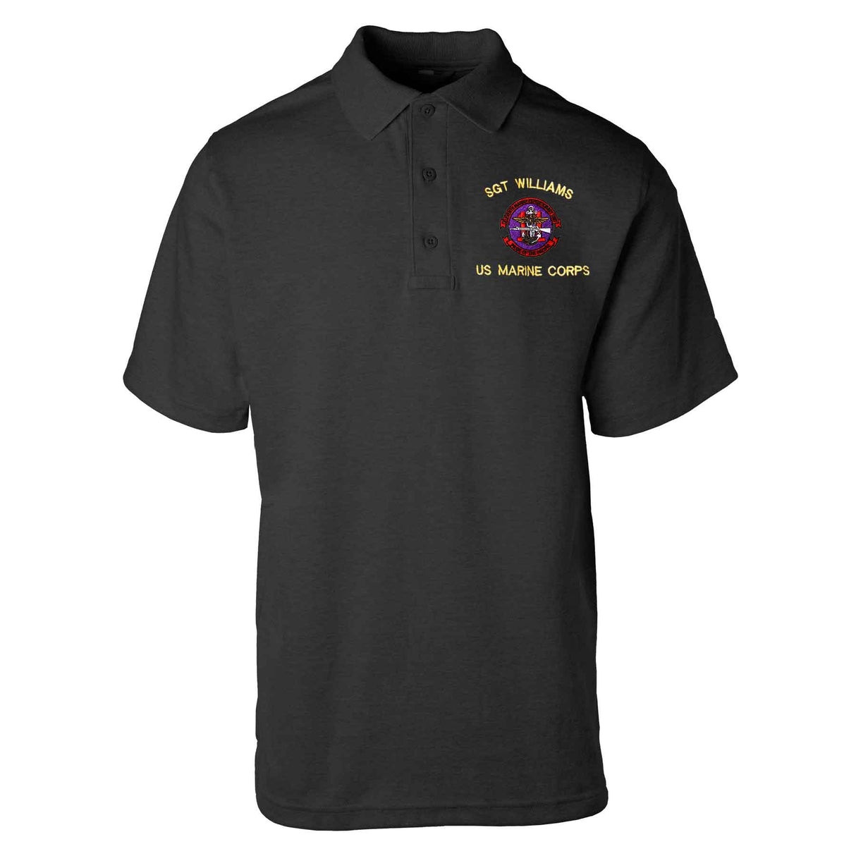 11th MEU Pride Of The Pacific Embroidered Tru-Spec Golf Shirt - SGT GRIT