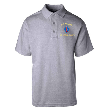 Vietnam 1st Marine Division Embroidered Tru-Spec Golf Shirt - SGT GRIT